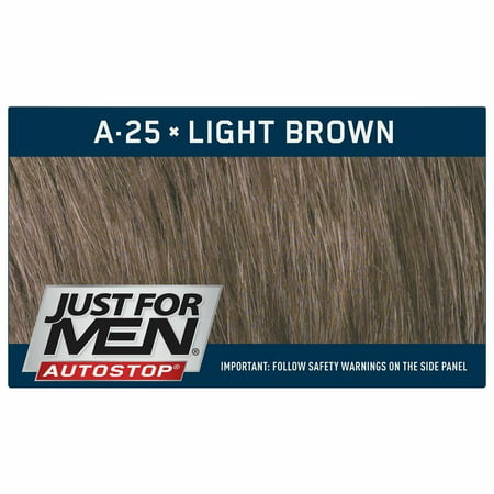 Just For Men Easy Comb-in Gray Hair Color with Applicator  Light Brown  A-25