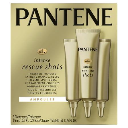 Pantene Pro-V Repair Rescue Shots for Damaged Hair, 0.5 fl oz, 3 pack