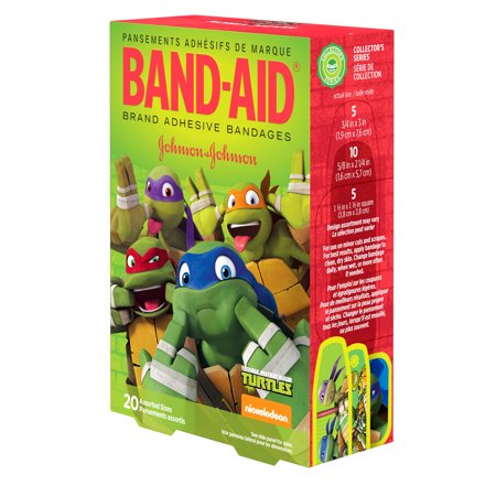 BANDAID TEEN MUTANT NINJA Turtle Assorted 20 Count