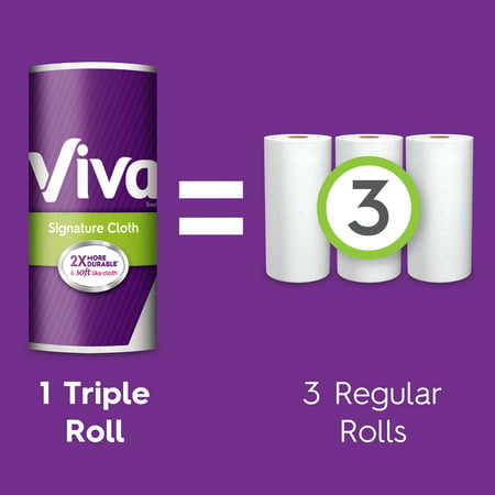 Viva Signature Cloth Choose-A-Sheet Paper Towels - 2 Triple Rolls