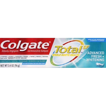 Colgate Total Advanced Fresh + Whitening Gel Toothpaste  3.4 Ounce