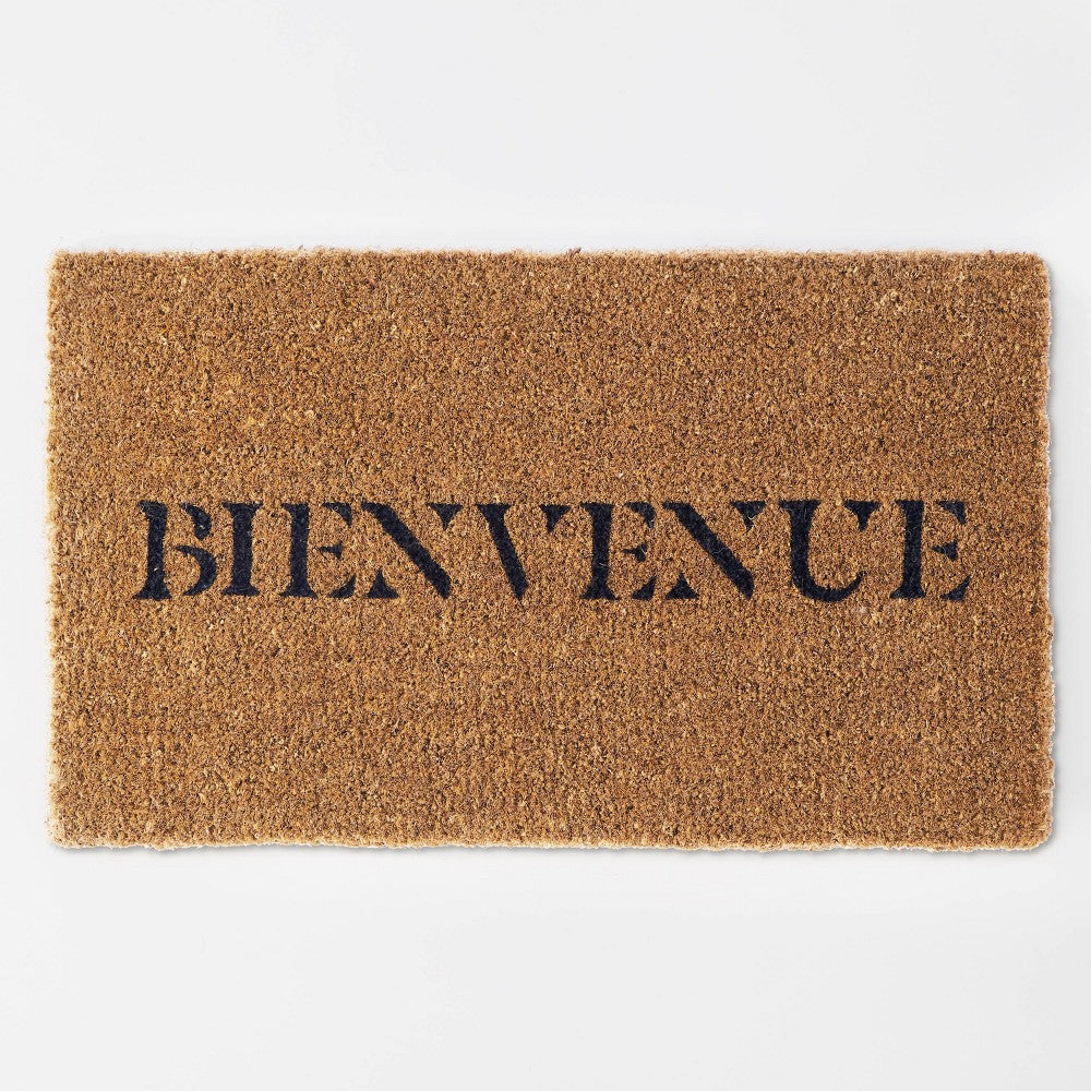 1'6x2'6 Bienvenue Doormat Black - Threshold designed with Studio McGee