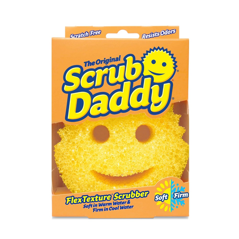 Scrub Daddy Scratch-Free Dish Sponge - BPA Free & Made with Flextexture - Stain  Mold & Odor Resistant