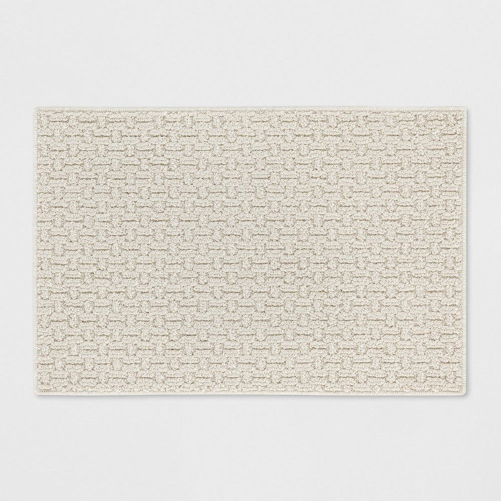 1'8x2'6 Solid Washable Accent Rug Tan - Made By Design™