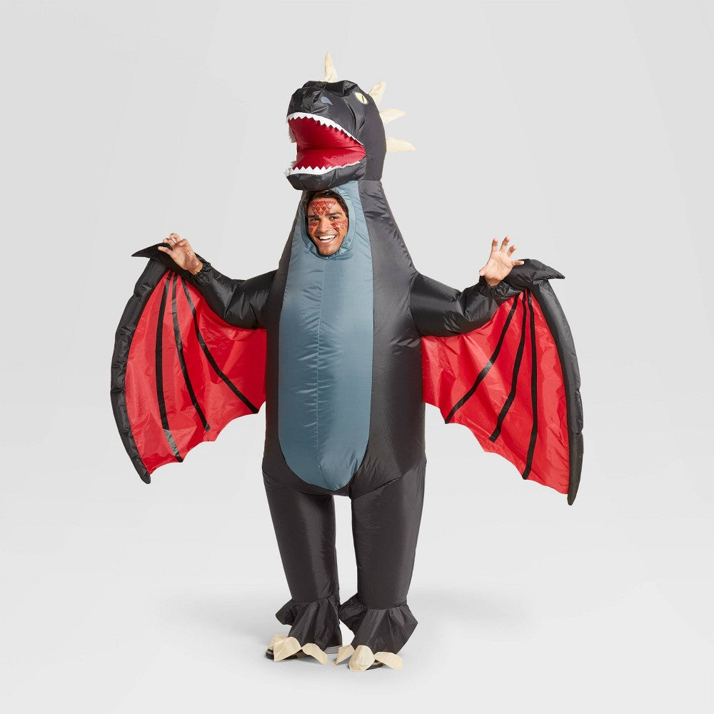 Halloween Adult One Size Inflatable Dragon Halloween Costume Bodysuit - Hyde & EEK! Boutique