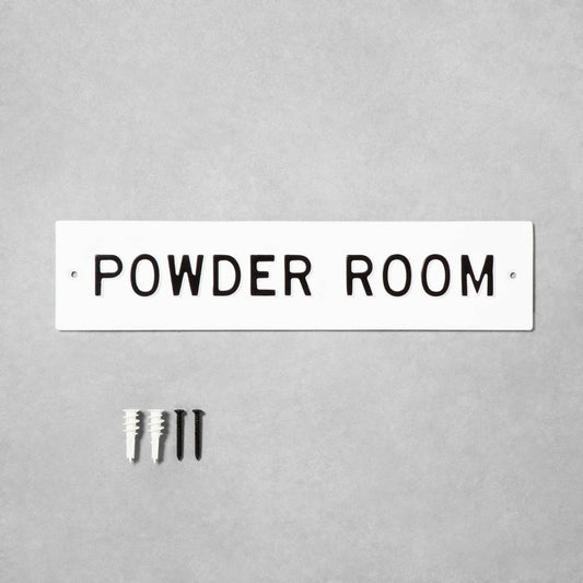 'Powder Room' Wall Sign WhiteBlack - Hearth & Hand™ with Magnolia