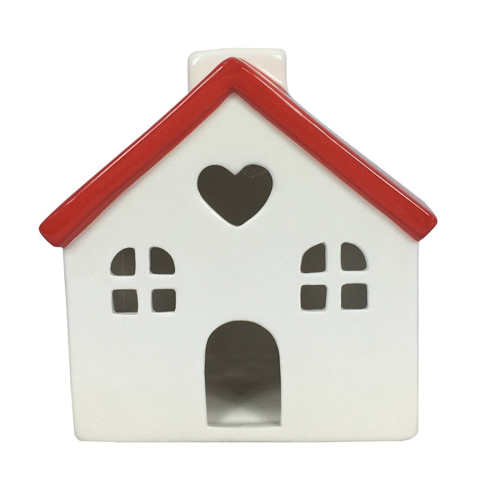 Ceramic Valentine's Day House RedWhite - Spritz
