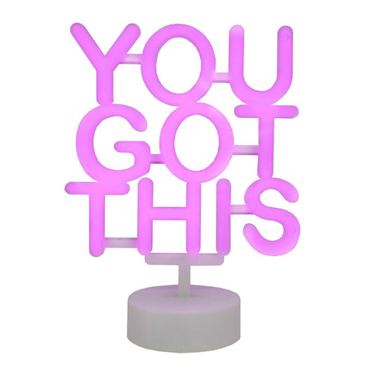'You Got This' LED Sign Neon Pink