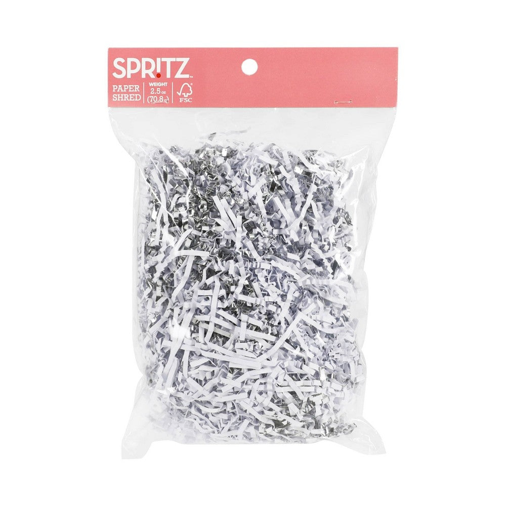 Easter Shred Gift Wrap WhiteSilver - Spritz