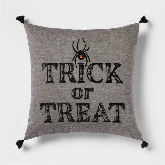 'Trick or Treat' Spider Square Throw Pillow - Threshold