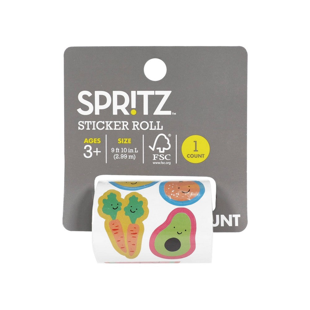 Fruit and Veggies Sticker Roll - Spritz