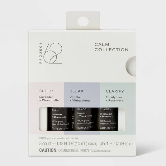 .99 fl oz 3pk Calm Collection Clarify, Relax and Sleep Essential Oils - Project 62