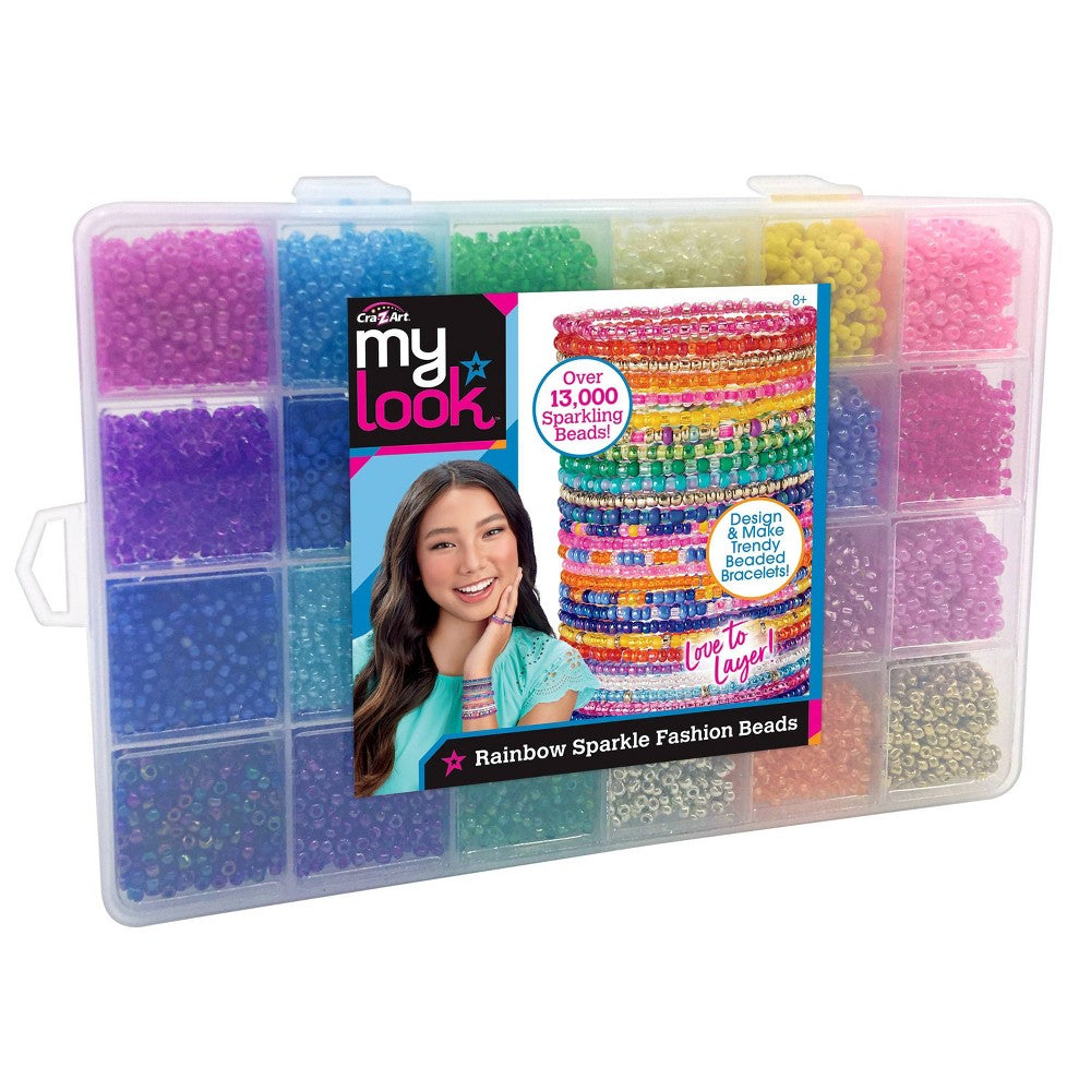 My Look Rainbow Sparkle Fashion Beads Box
