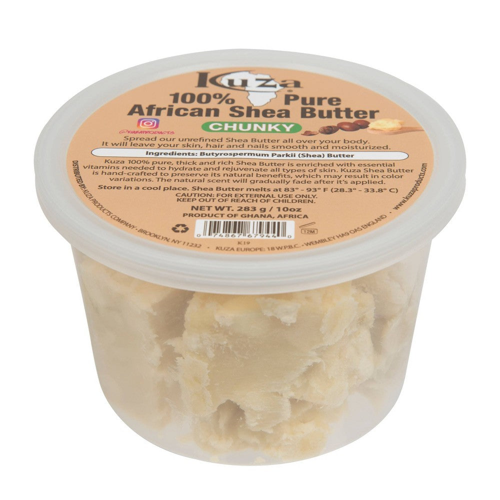 Kuza African Shea Butter - Chunky White - 10oz