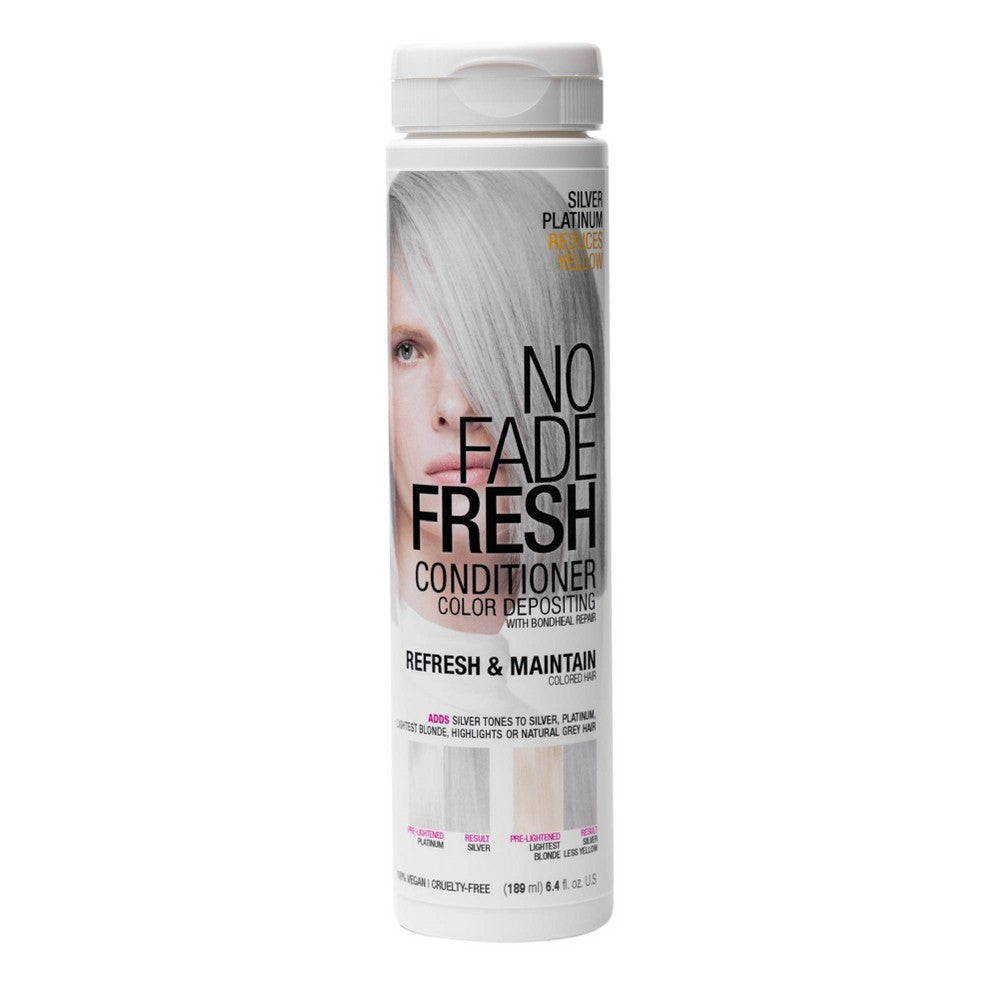 No Fade Fresh Color Depositing Semi Permanent Hair Color Conditioner with BondHeal Repair - Icy Silver - 6.4 fl oz