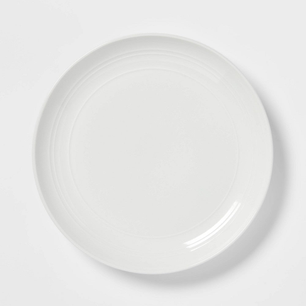 10 Stoneware Westfield Dinner Plate White - Threshold