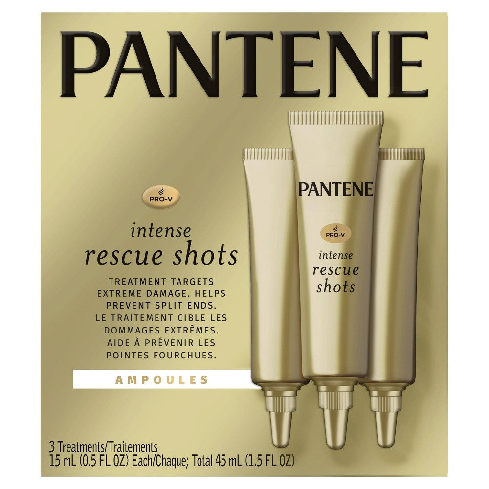 Pantene Pro-V Repair Rescue Shots for Damaged Hair, 0.5 fl oz, 3 pack