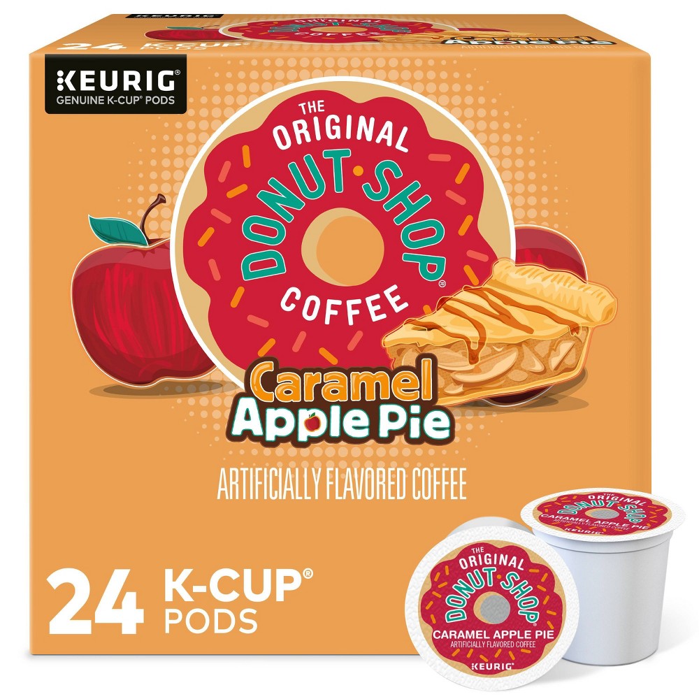 24ct The Original Donut Shop Caramel Apple Pie Keurig K-Cup Coffee Pods Flavored Coffee Medium Roast