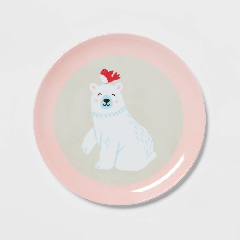 10 Melamine Bear Dinner Plate - Wondershop