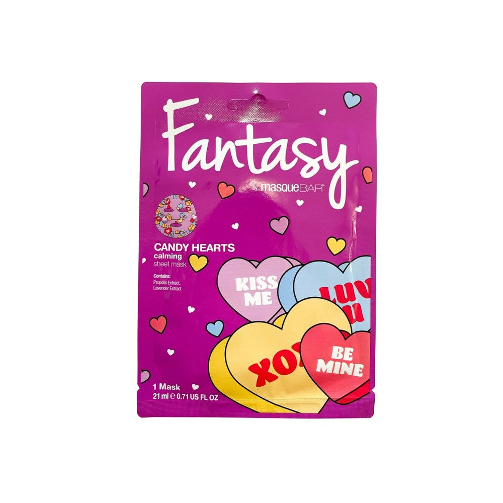 Fantasy by Masque Bar Candy Hearts Printed Sheet Mask - 0.71 fl oz