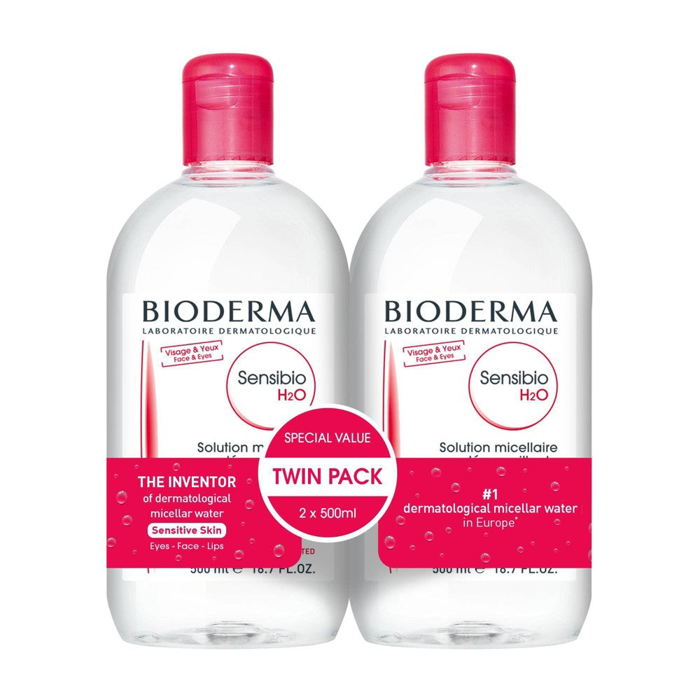 Bioderma Sensibio H2O Micellar Water Makeup Remover - 16.7oz2pk