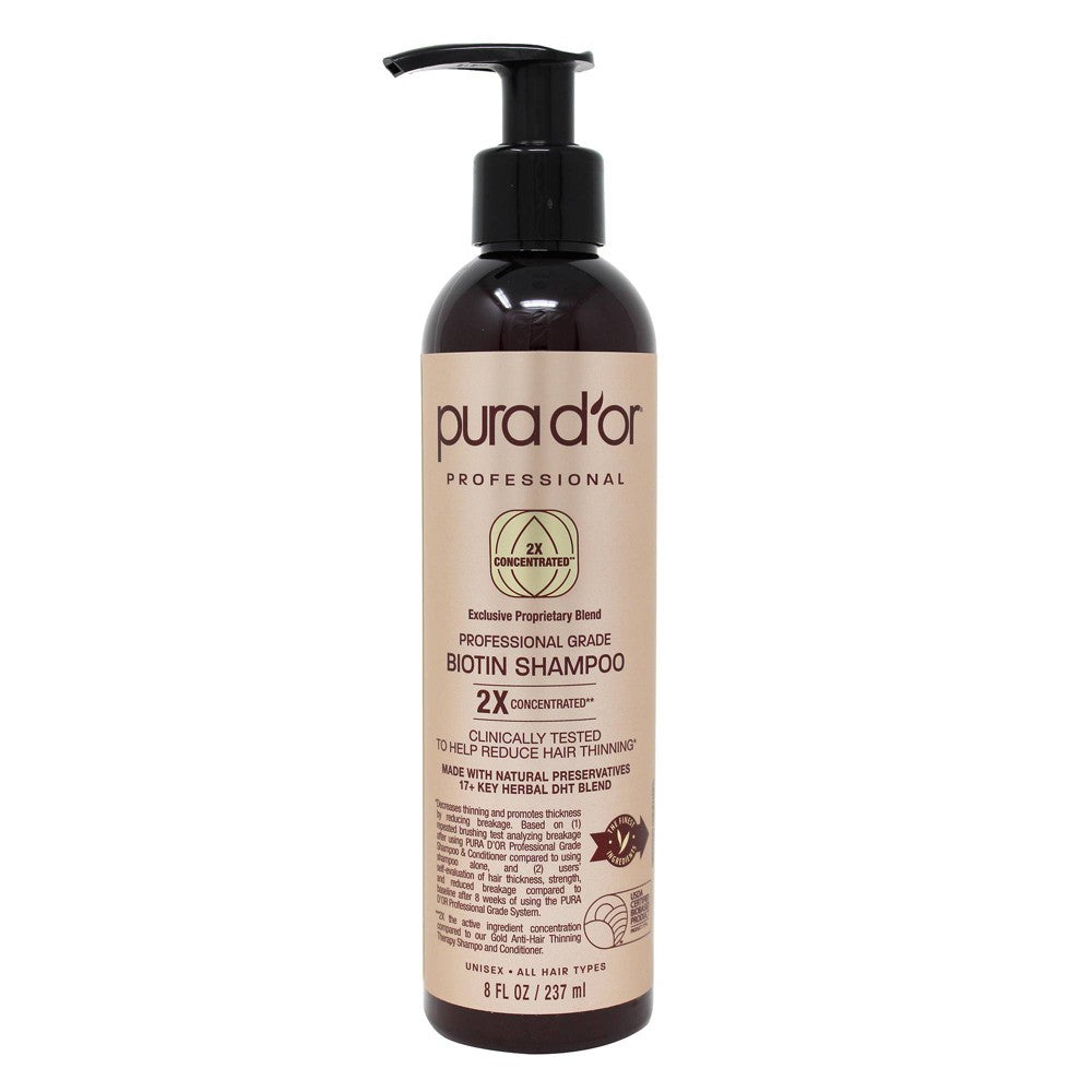 Pura d'or Professional Grade Biotin Shampoo - 8 fl oz