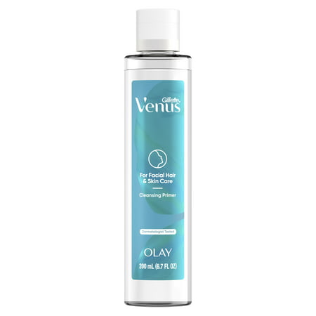 Gillette Venus for Facial Hair & Skin Care Cleansing Primer for Dermaplane Prep - 8 oz