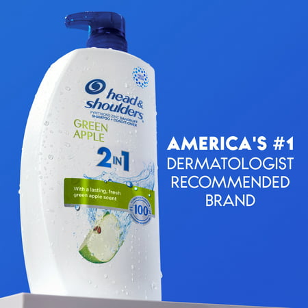 Head and Shoulders 2 in 1 Dandruff Shampoo and Conditioner  Green Apple  28.2 oz