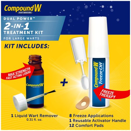 COMPOUND W® DUAL POWER (2-in-1 Treatment Kit for Large Warts)