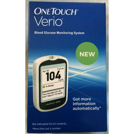 OneTouch Verio Blood Glucose Monitoring System. For in vitro diagnostic use. For self-testing For Single Patient use only.