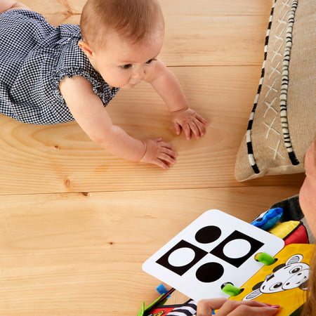 Baby Einstein Flip For Art High Contrast Floor Activity Mirror with Take Along Cards  Ages Newborn +