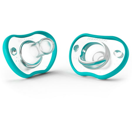 nanobebe 2pk Flexy Newborn Pacifier 0-3 Months - Teal