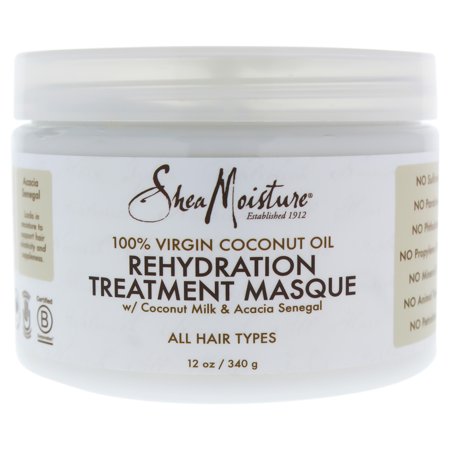 Shea Moisture 100 Percent Virgin Coconut Oil Rehydration Treatment Masque - 12 oz Masque