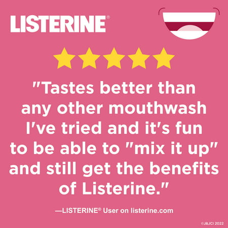 Listerine Zero Alcohol Mouthwash  Grapefruit Rose Flavor  500 mL