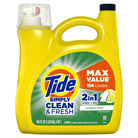 Tide Simply Daybreak Fresh Scent Liquid Laundry Detergent - Clean & Fresh - 165 fl oz