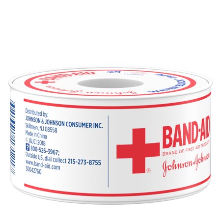 J&J BANDAID FIRST AID 1 INCH 10 YARDS WATERPROOF TAPE