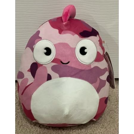 Squishmallows Official Kellytoy Plush 8 Inch Squishy Stuffed Toy Animal (Bronte the Pink Camo Chameleon Valentines 2022)