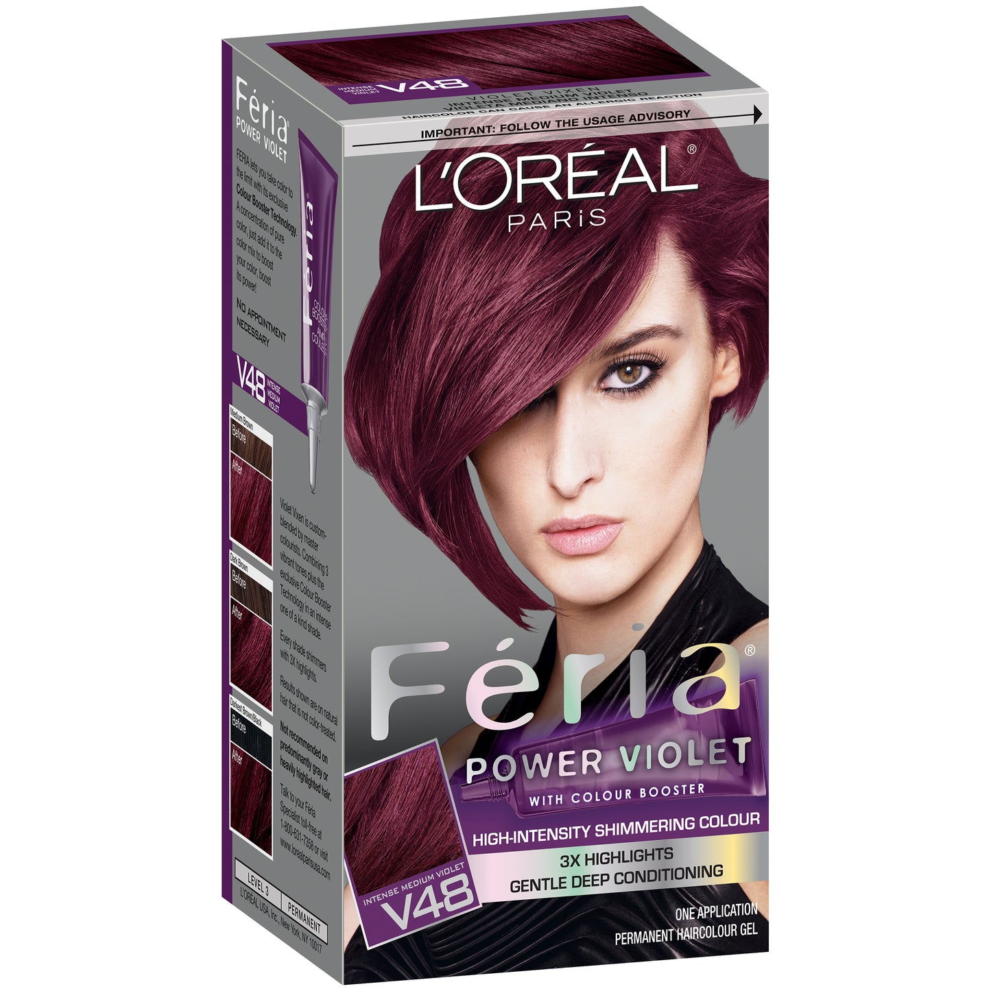 L Oreal Paris Feria Permanent Hair Color  C74 Copper Crave Intense Copper